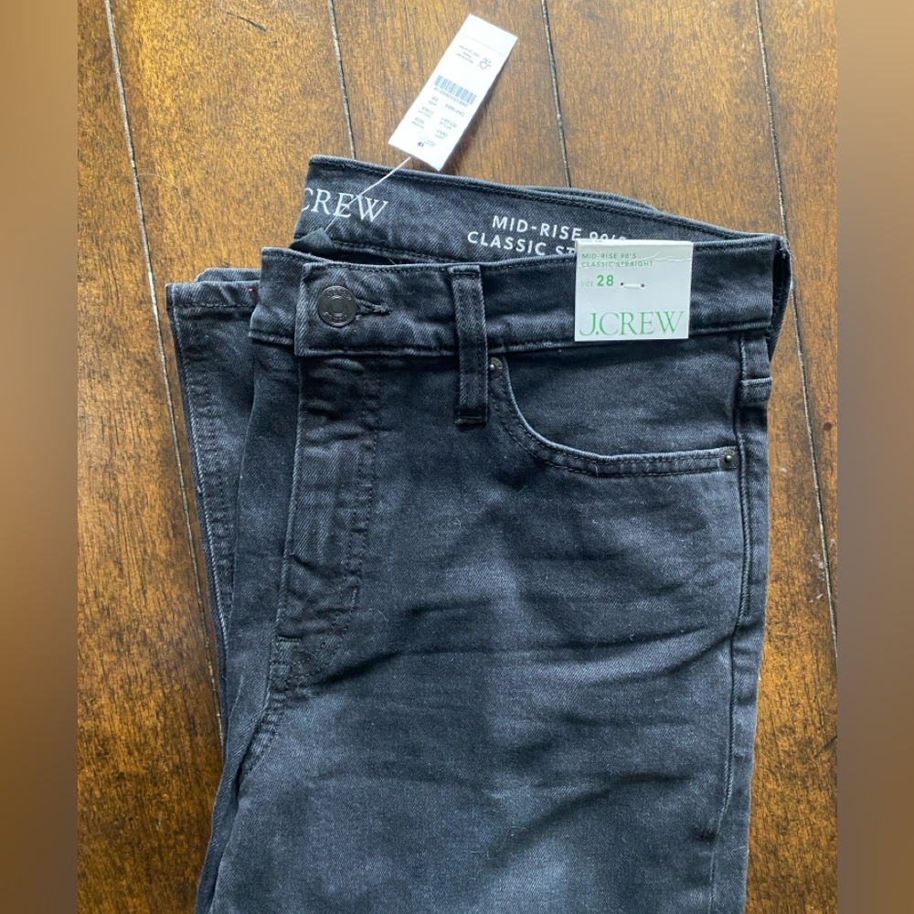 J. Crew Women's Black High Rise Jeans
